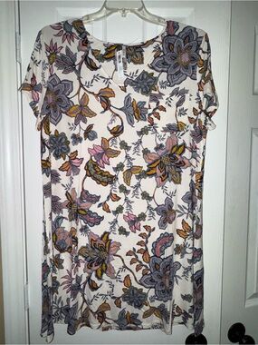 Soma Cool Nights Floral Sleep Shirt/Nightgown